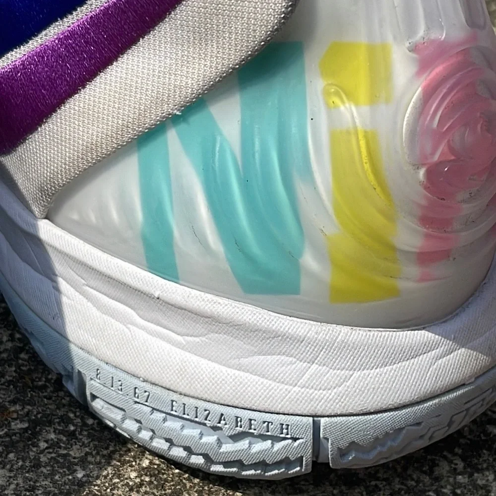 SOLD on eBay!!    Nike Kybrid S2 ‘Pineapple’ GS What the Kyrie Sneaker Size17 - Picture 13 of 16